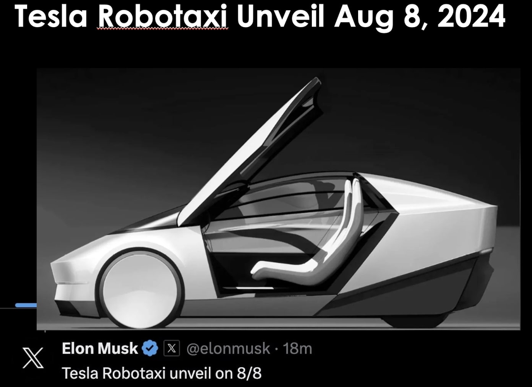 Elon Musk bất ngờ công bố: Tesla sắp ra mắt robotaxi Elon Musk bất ngờ công bố: Tesla sắp ra mắt robotaxi