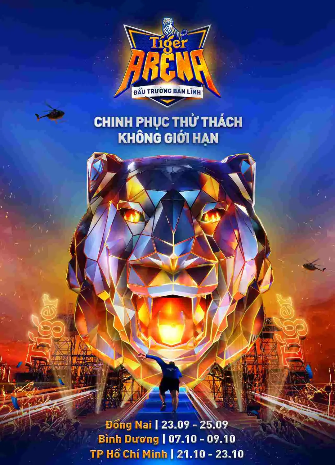 Đấu Trường Bản Lĩnh Tiger Arena lần đầu tiên ra mắt với chuỗi thử thách độc lạ tại Việt Nam Đấu Trường Bản Lĩnh Tiger Arena lần đầu tiên ra mắt với chuỗi thử thách độc lạ tại Việt Nam