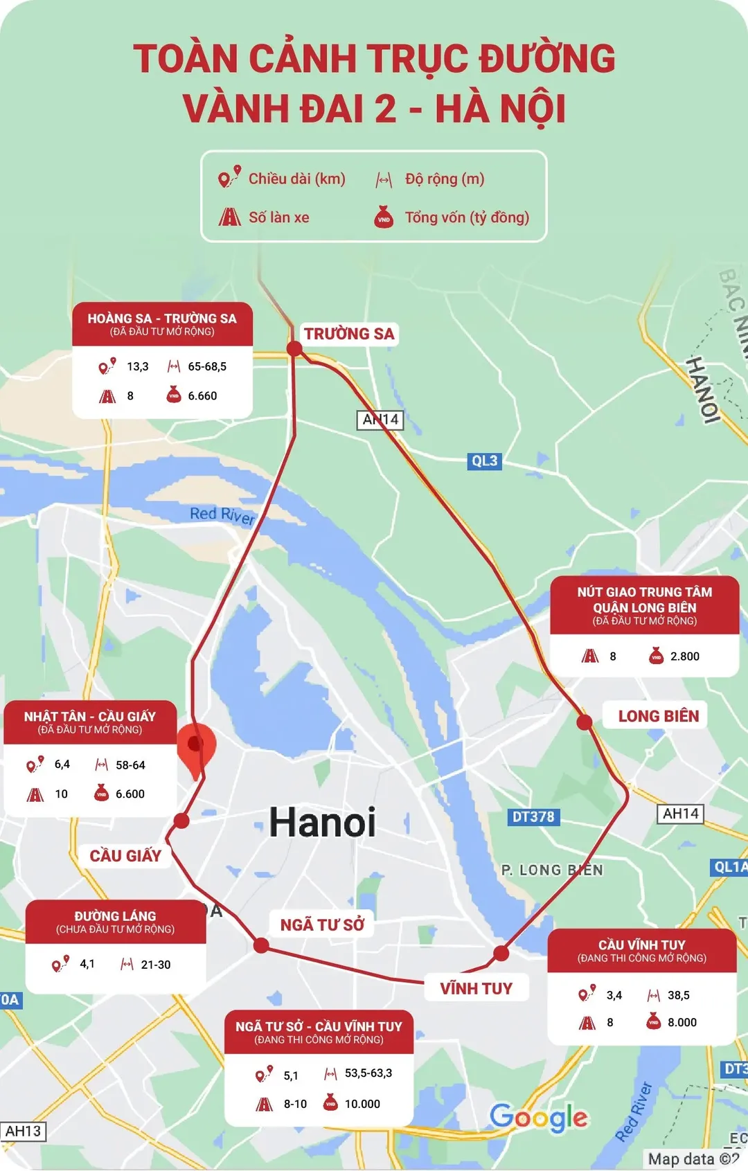 Toàn cảnh vành đai 2 Hà Nội còn 4km nữa hoàn thành tính đến 12/2022 Toàn cảnh vành đai 2 Hà Nội còn 4km nữa hoàn thành tính đến 12/2022