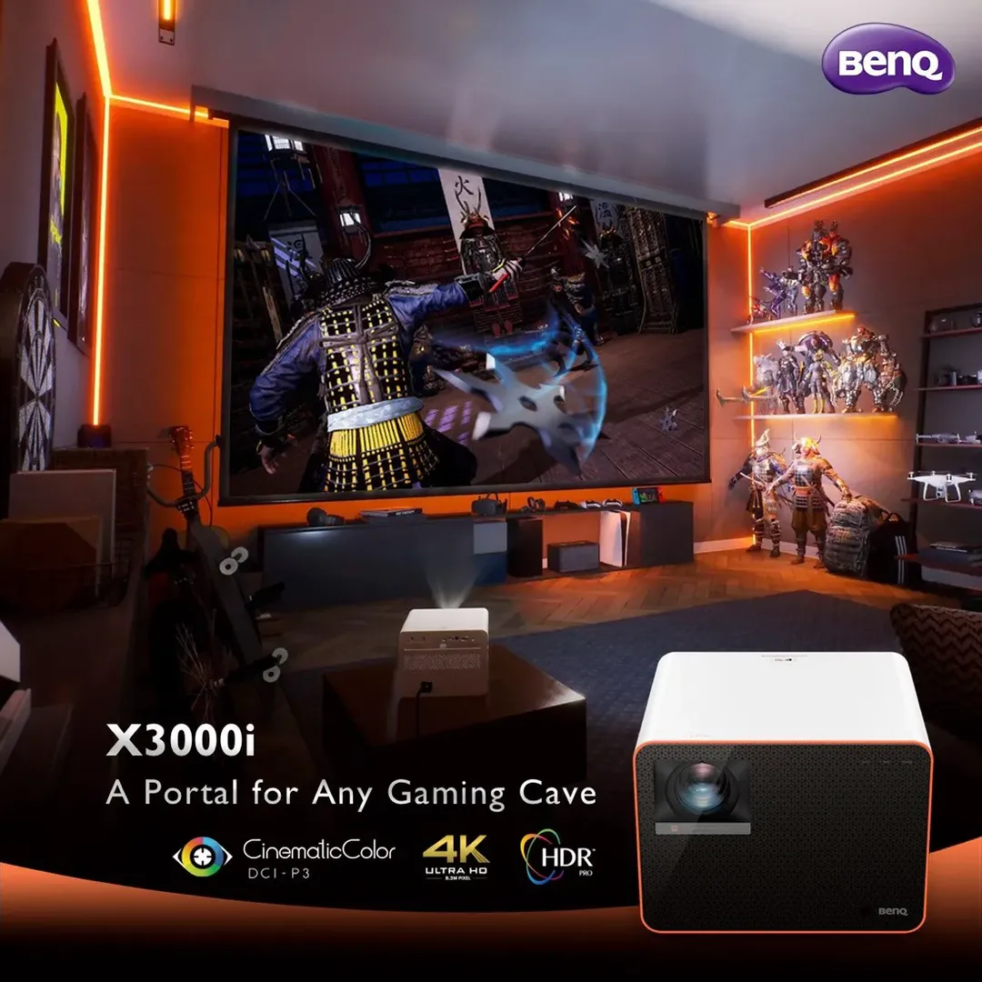 BenQ ra mắt máy chiếu chơi game X3000i: công nghệ 4LED 4K HDR đầu tiên trên thế giới với tần số quét 240Hz, tốc độ phản hồi chỉ 4ms BenQ ra mắt máy chiếu chơi game X3000i: công nghệ 4LED 4K HDR đầu tiên trên thế giới với tần số quét 240Hz, tốc độ phản hồi chỉ 4ms