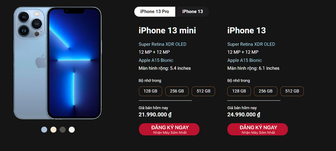 Giá iPhone 13 chính hãng VN/A ở đâu rẻ nhất? Giá iPhone 13 chính hãng VN/A ở đâu rẻ nhất?