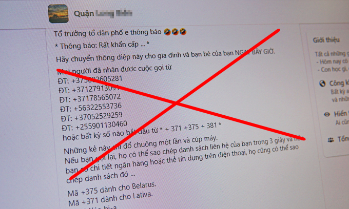 Tin giả 'mất tiền khi nghe cuộc gọi từ nước ngoài' Tin giả 'mất tiền khi nghe cuộc gọi từ nước ngoài'