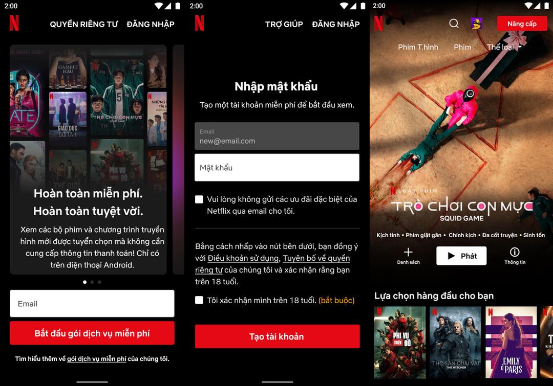 Netflix ra mắt gói miễn phí tại Việt Nam: không quảng cáo, xem đầy đủ Squid Game, The Witcher, Money Heist, Kingdom Netflix ra mắt gói miễn phí tại Việt Nam: không quảng cáo, xem đầy đủ Squid Game, The Witcher, Money Heist, Kingdom