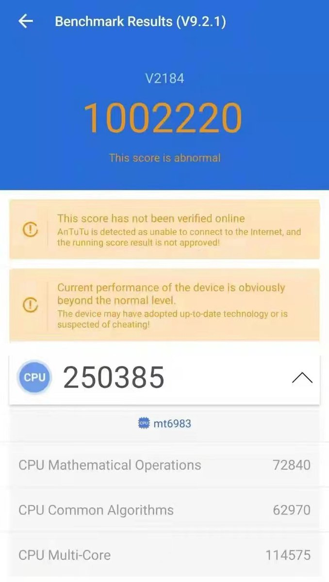 Mediatek Dimensity 2000 vượt mức 1 triệu điểm trên Antutu Benchmark? Mediatek Dimensity 2000 vượt mức 1 triệu điểm trên Antutu Benchmark?