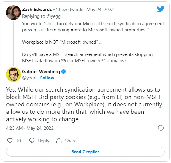 Tưởng là người hùng bảo vệ quyền riêng tư, trình duyệt DuckDuckGo bị phát hiện chia sẻ dữ liệu tới Microsoft Tưởng là người hùng bảo vệ quyền riêng tư, trình duyệt DuckDuckGo bị phát hiện chia sẻ dữ liệu tới Microsoft