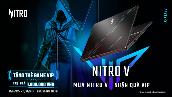 Acer Nitro V: Laptop gaming tầm trung chiến mượt các tựa game bom tấn 2024 Acer Nitro V: Laptop gaming tầm trung chiến mượt các tựa game bom tấn 2024
