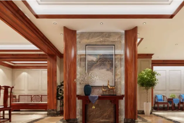 Biệt thự trang trí bằng gỗ gụ thể hiện khí chất người đã giàu có lại tinh tế Biệt thự trang trí bằng gỗ gụ thể hiện khí chất người đã giàu có lại tinh tế