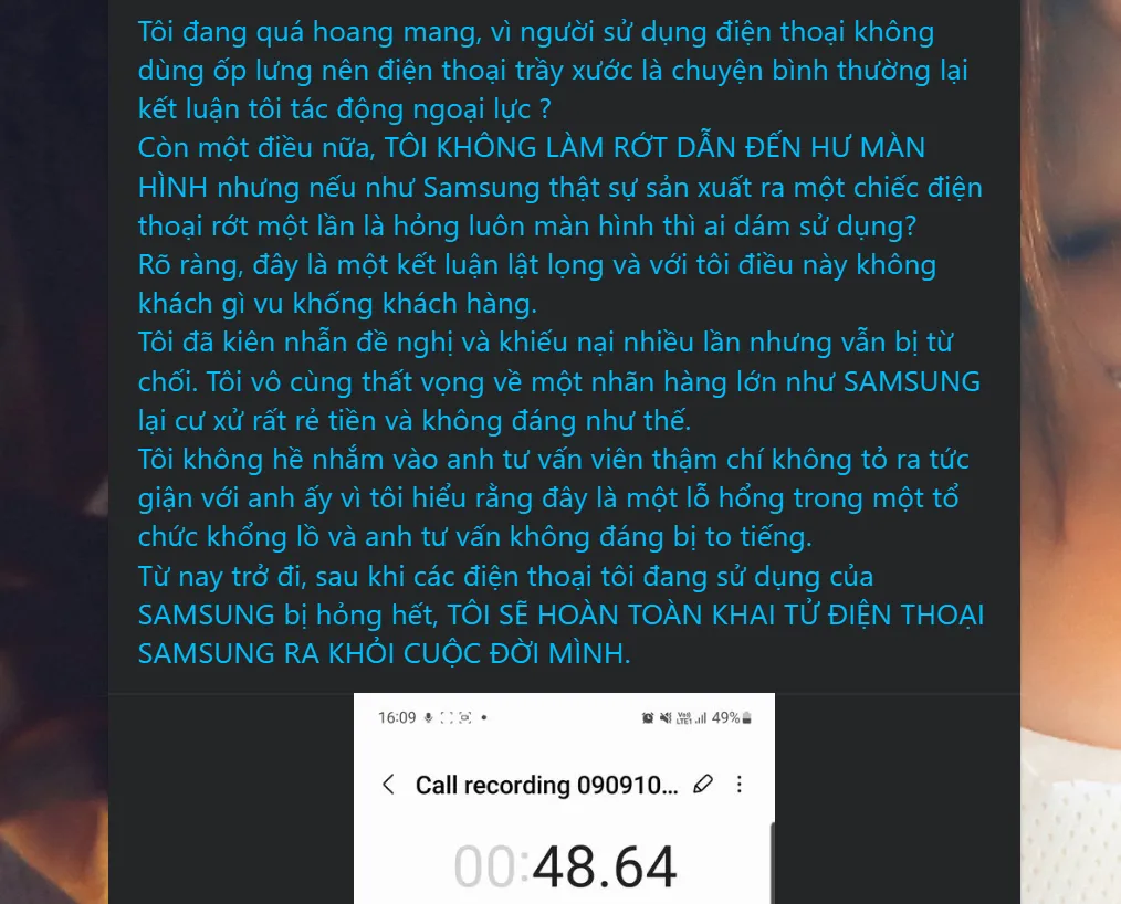 Khách Việt bức xúc chuyện đi bảo hành điện thoại Samsung, bạn có từng bị từ chối bảo hành? Khách Việt bức xúc chuyện đi bảo hành điện thoại Samsung, bạn có từng bị từ chối bảo hành?