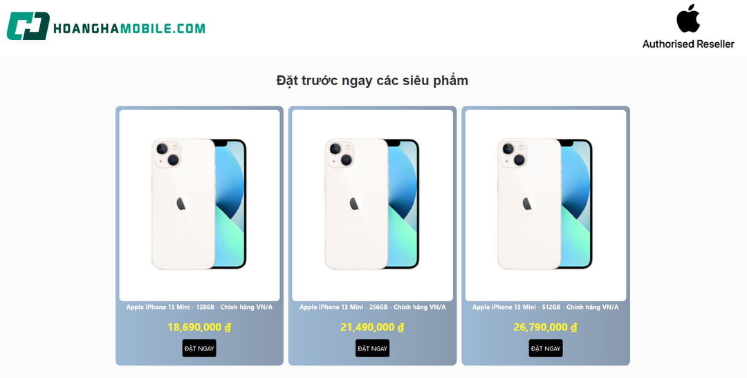 Giá iPhone 13 chính hãng VN/A ở đâu rẻ nhất? Giá iPhone 13 chính hãng VN/A ở đâu rẻ nhất?