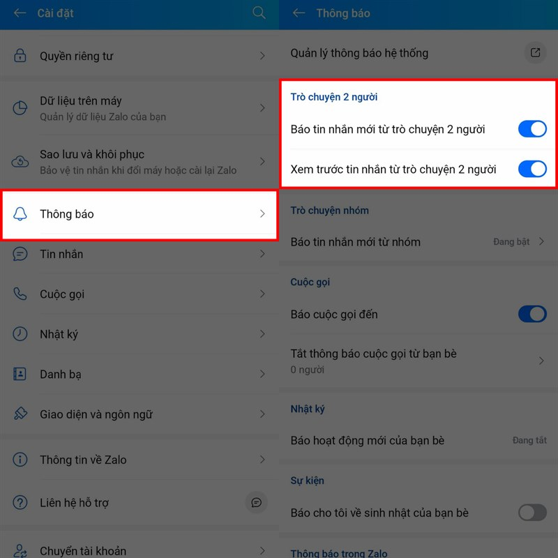 Zalo không hiện tin nhắn trong thông báo và cách khắc phục Zalo không hiện tin nhắn trong thông báo và cách khắc phục