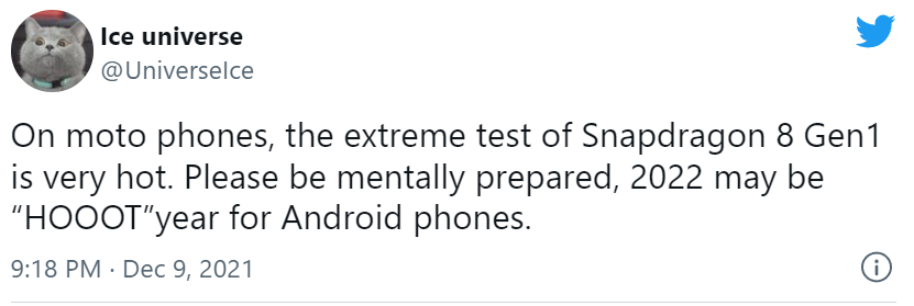 Snapdragon 8 Gen 1 bị quá nhiệt trên flagship Moto Edge X30 vừa ra mắt Snapdragon 8 Gen 1 bị quá nhiệt trên flagship Moto Edge X30 vừa ra mắt