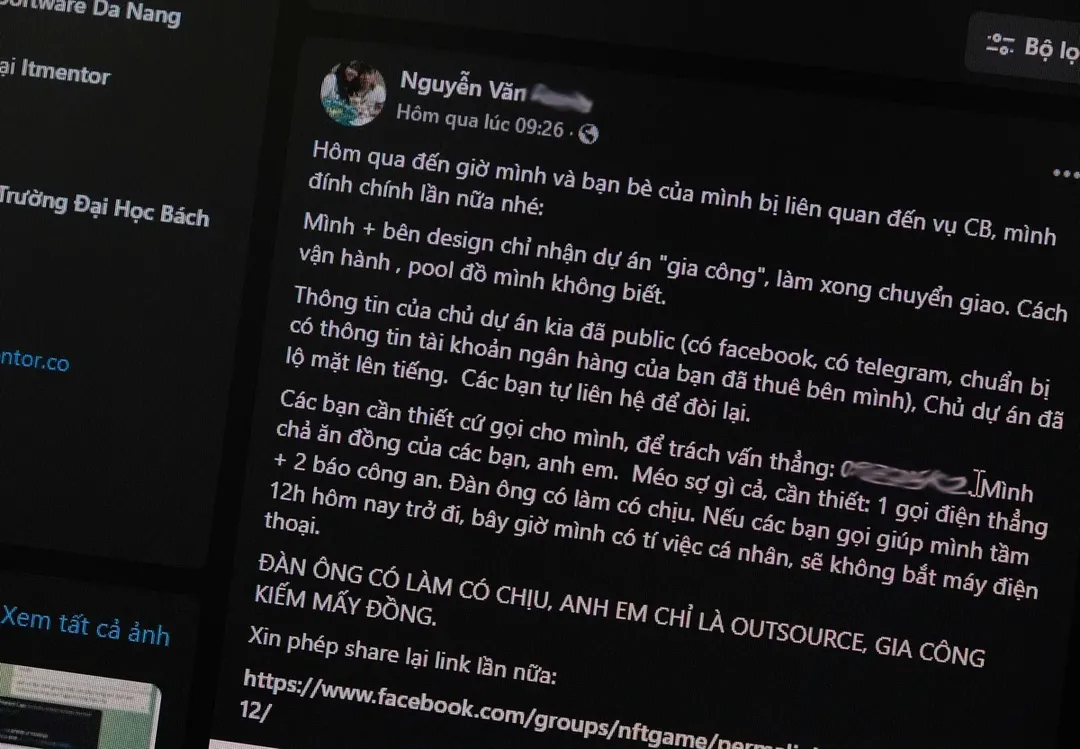 Bị 'xả' coin, nhà đầu tư đe dọa nhóm phát triển CryptoBike Bị 'xả' coin, nhà đầu tư đe dọa nhóm phát triển CryptoBike