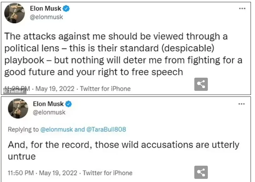 Elon Musk nói gì khi bị tố quấy rối tình dục từ năm 2016, trả 250.000 USD để dàn xếp? Elon Musk nói gì khi bị tố quấy rối tình dục từ năm 2016, trả 250.000 USD để dàn xếp?