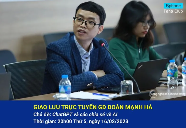 Giám đốc 9x của Bkav giao lưu trực tuyến về ChatGPT và trí tuệ nhân tạo vào ngày mai 16/2/2023 Giám đốc 9x của Bkav giao lưu trực tuyến về ChatGPT và trí tuệ nhân tạo vào ngày mai 16/2/2023