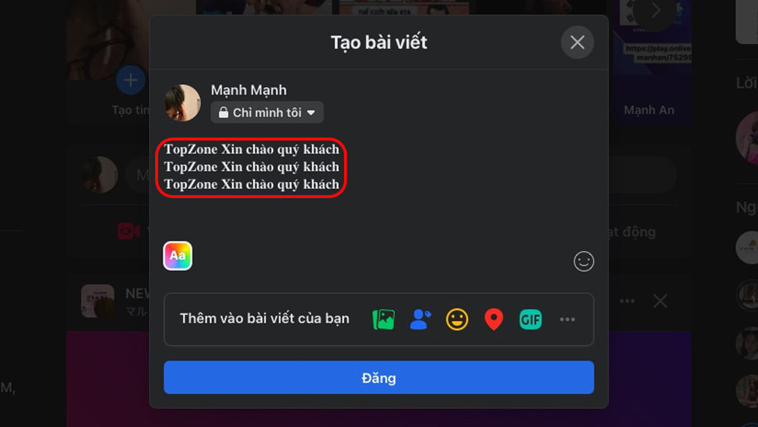 3 cách viết chữ in đậm, in nghiêng trên Facebook 3 cách viết chữ in đậm, in nghiêng trên Facebook