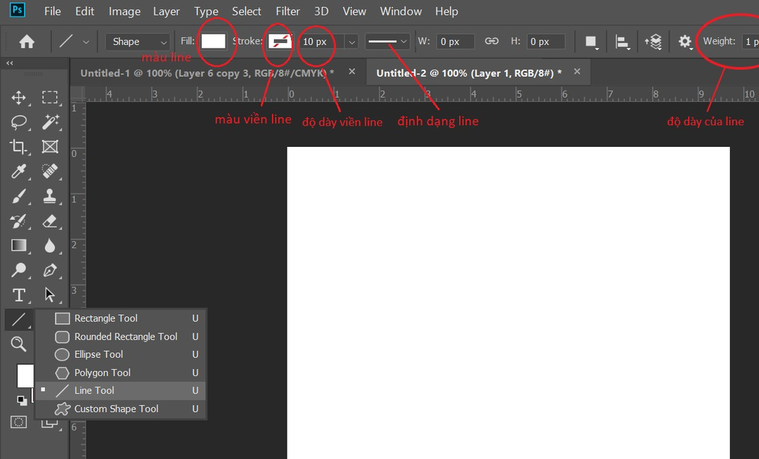 Cách vẽ đường thẳng, đường cong trong Photoshop cho người mới bắt đầu Cách vẽ đường thẳng, đường cong trong Photoshop cho người mới bắt đầu
