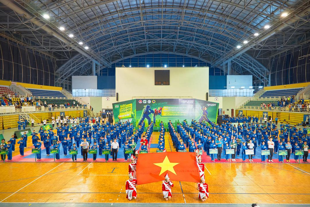 Gần 1.500 vận động viên tham gia tranh tài tại Hội khỏe Phù Đổng TP. Hồ Chí Minh 2024 môn Vovinam Việt Võ Đạo Gần 1.500 vận động viên tham gia tranh tài tại Hội khỏe Phù Đổng TP. Hồ Chí Minh 2024 môn Vovinam Việt Võ Đạo