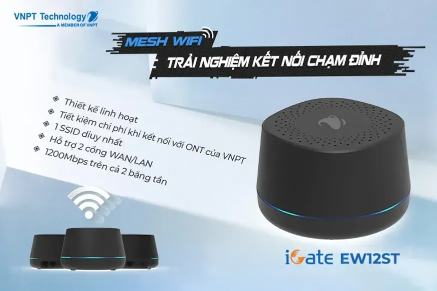 Bộ Wi-Fi mesh mới của VNPT Technology lên kệ trên các sàn thương mại điện tử Bộ Wi-Fi mesh mới của VNPT Technology lên kệ trên các sàn thương mại điện tử
