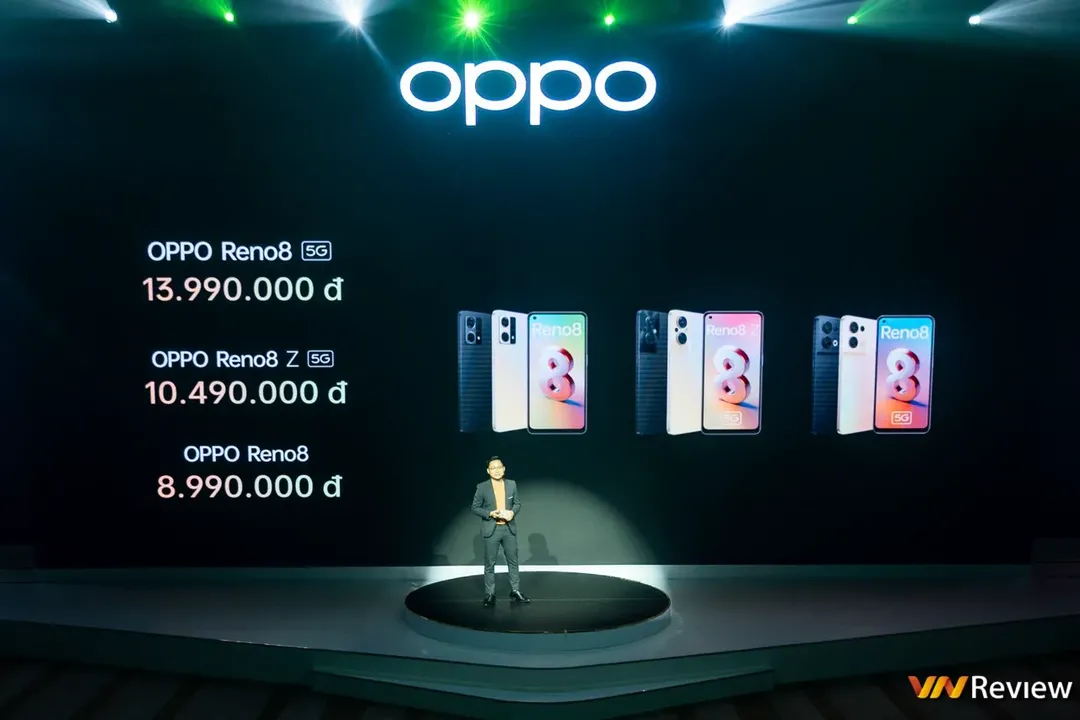 Oppo ra liền lúc ba chiếc Reno8 5G, Reno8 Z 5G và Reno8 4G tại Việt Nam, giá từ 9 đến 14 triệu đồng Oppo ra liền lúc ba chiếc Reno8 5G, Reno8 Z 5G và Reno8 4G tại Việt Nam, giá từ 9 đến 14 triệu đồng