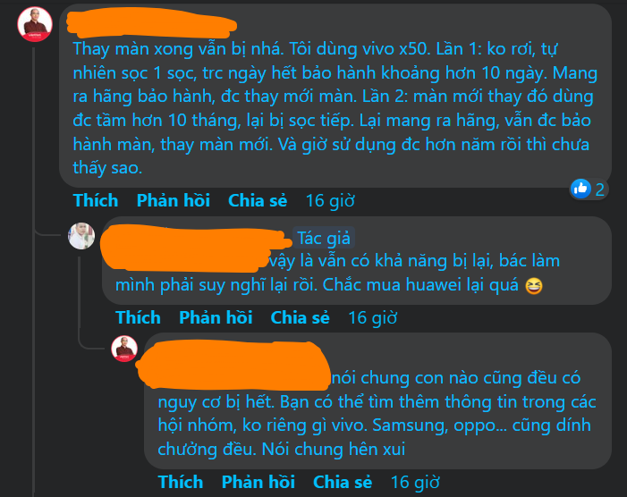 Theo bước Samsung, dạo này lại thấy nhiều máy vivo bị sọc màn hình quá anh em ạ! Theo bước Samsung, dạo này lại thấy nhiều máy vivo bị sọc màn hình quá anh em ạ!