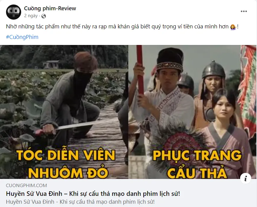 Huyền Sử Vua Đinh - thảm họa phim sử Việt: chiếu 5 ngày thu về 45 triệu đồng, khán giả phản ứng ra sao sau khi xem? Huyền Sử Vua Đinh - thảm họa phim sử Việt: chiếu 5 ngày thu về 45 triệu đồng, khán giả phản ứng ra sao sau khi xem?