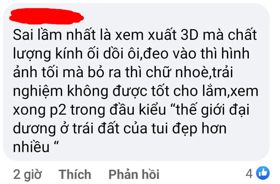 Sai lầm “chí mạng” khi đi xem “Avatar: Dòng chảy của nước” Sai lầm “chí mạng” khi đi xem “Avatar: Dòng chảy của nước”