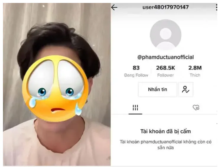 Tài khoản mới tiếp tục bay màu, Nờ Ô Nô đăng clip khóc lóc van xin cư dân mạng  Tài khoản mới tiếp tục bay màu, Nờ Ô Nô đăng clip khóc lóc van xin cư dân mạng
