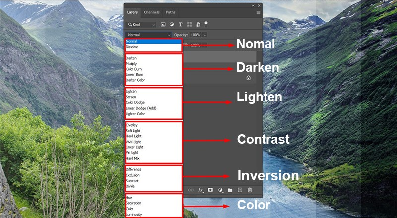 Các chế độ Blend màu trong Photoshop giúp nâng tầm bức ảnh của bạn Các chế độ Blend màu trong Photoshop giúp nâng tầm bức ảnh của bạn