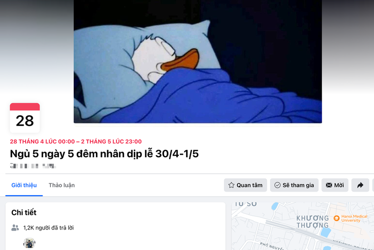 Giới trẻ rủ nhau... ngủ 5 ngày 5 đêm dịp nghỉ lễ 30/4 - 1/5 Giới trẻ rủ nhau... ngủ 5 ngày 5 đêm dịp nghỉ lễ 30/4 - 1/5